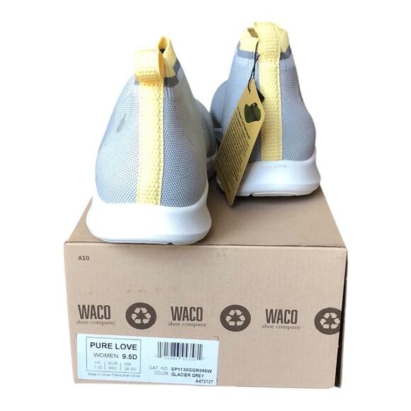 Spenco Pure Love Glacier Grey Stretch Knit Orthotic Support Shoes Size 9.5D NIB - Picture 5 of 15